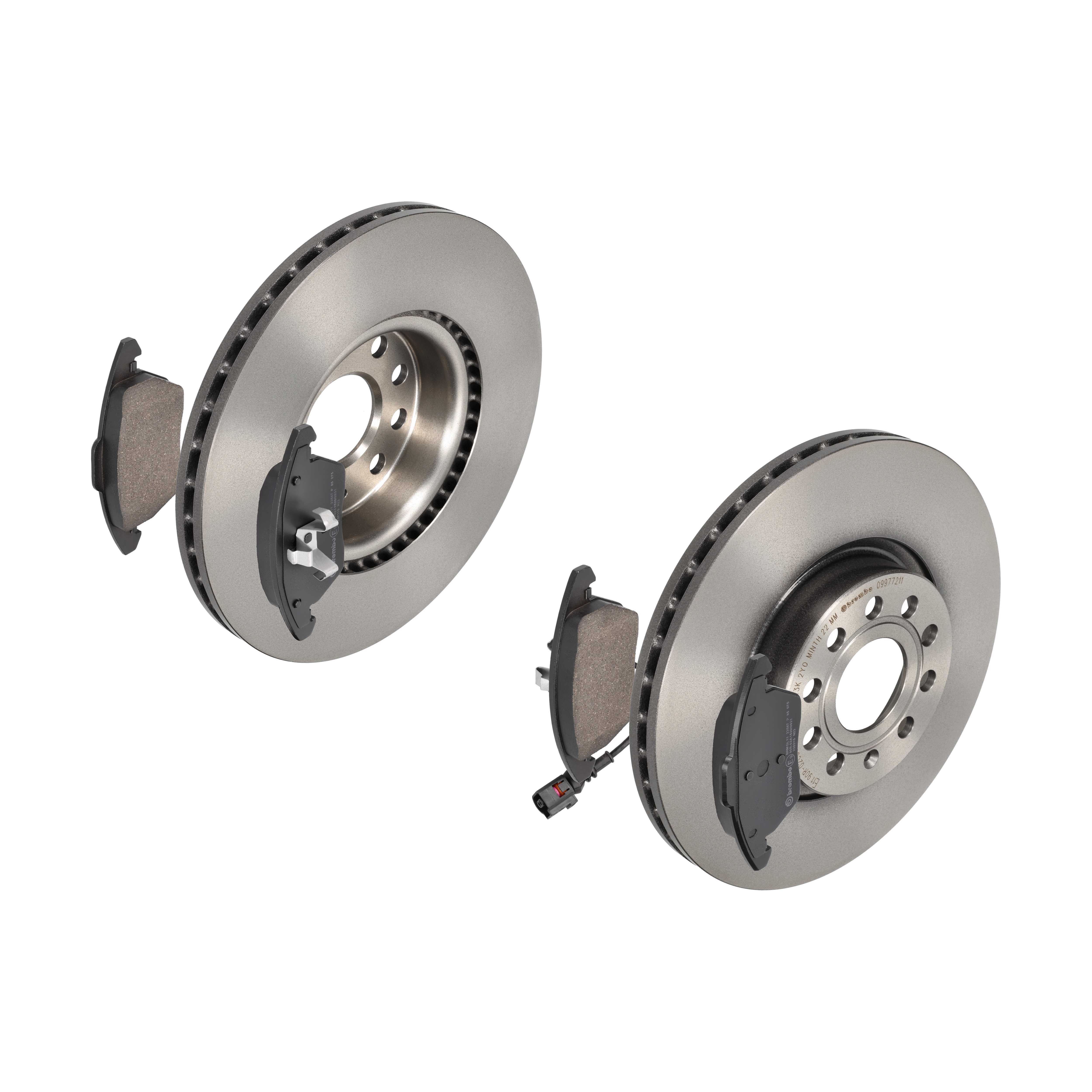 BREMBO Bremsesæt, skivebremser 142053500 foraksel indvendig ventileret 312mm 25mm for VW SEAT SKODA (SVW) AUDI VW (FAW) SKODA AUDI (FAW) VW (SVW)