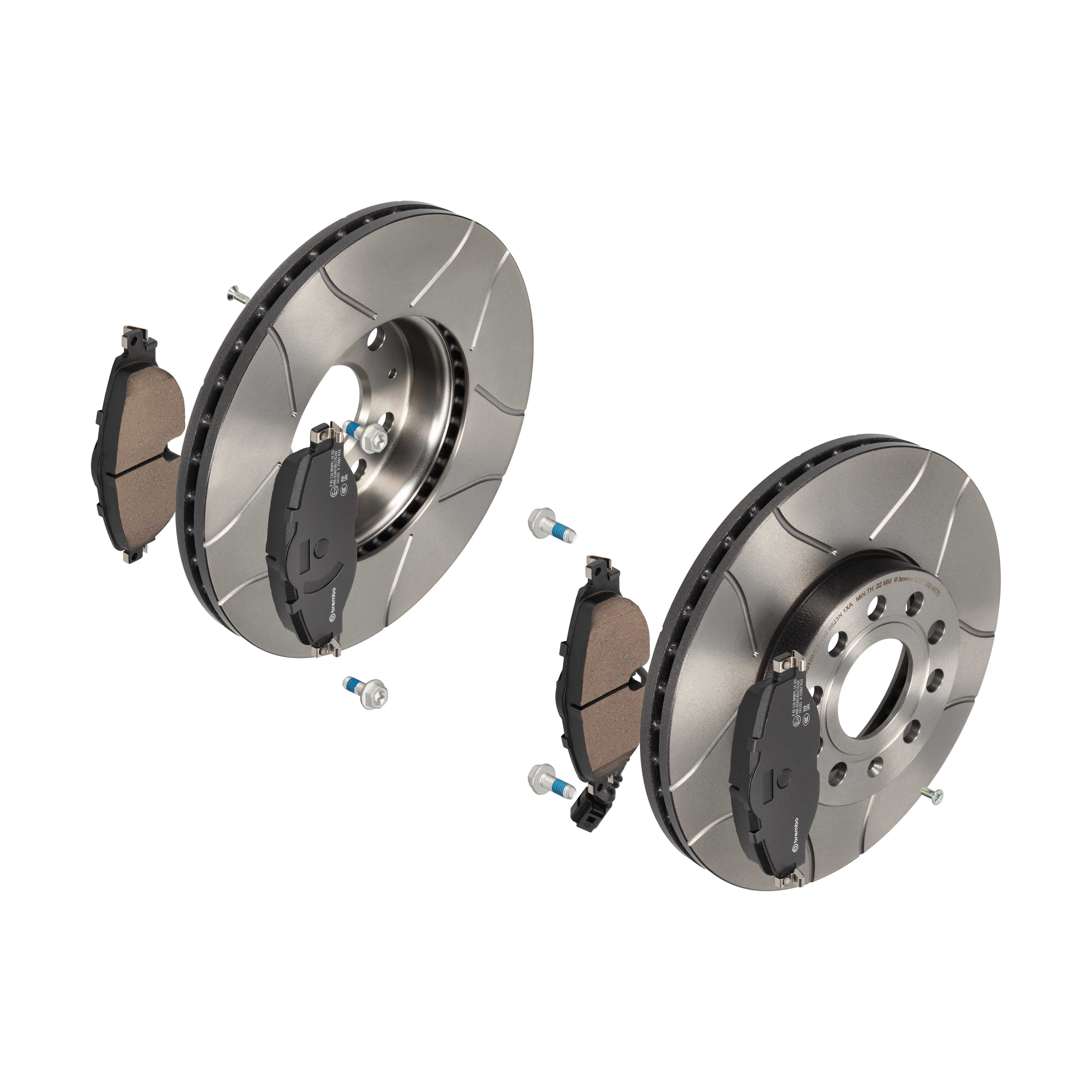 BREMBO Bremsesæt, skivebremser 142054124 foraksel lukket 288mm 25mm for SEAT VW AUDI (FAW) AUDI SKODA SKODA (SVW) VW (FAW)