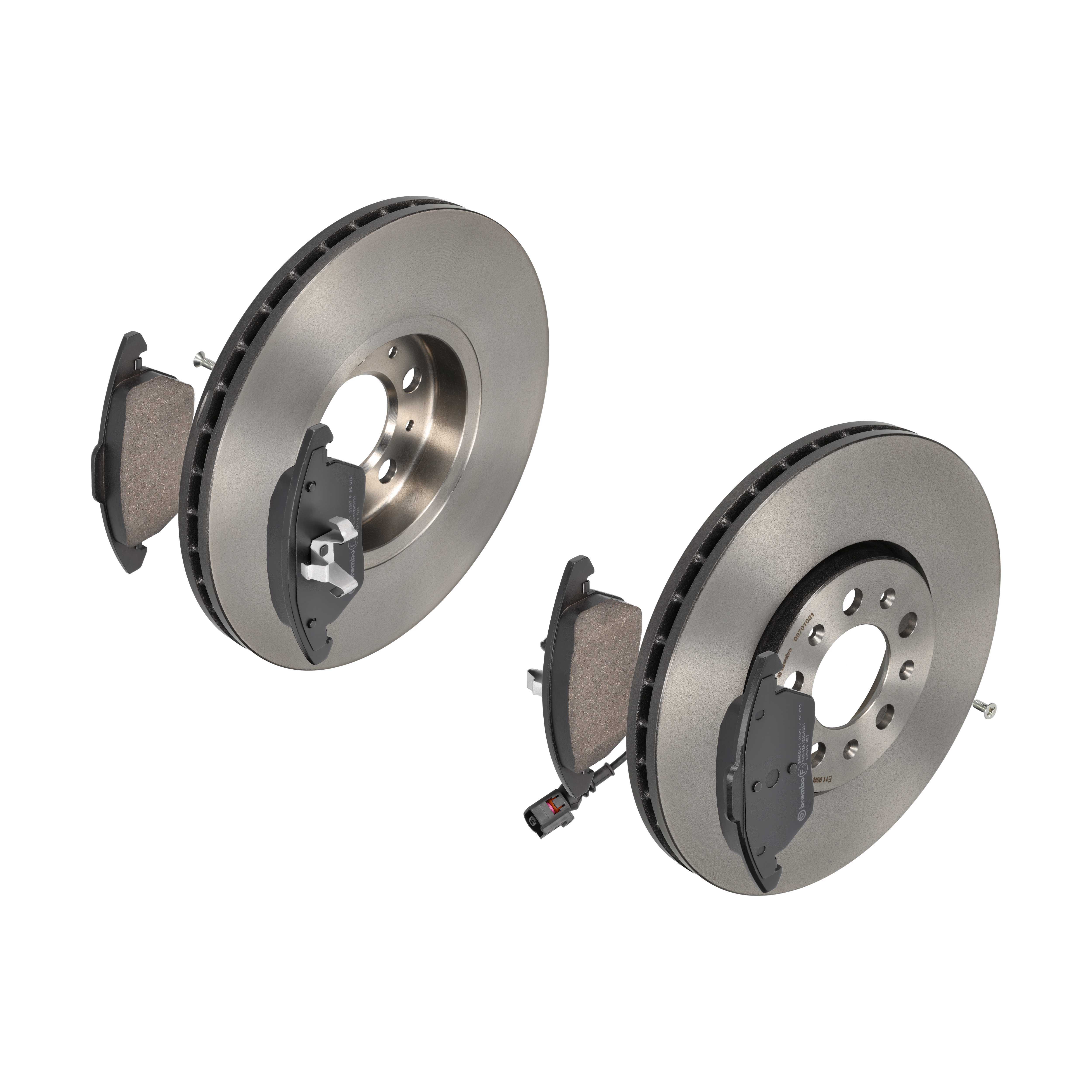 BREMBO Bremsesæt, skivebremser 142053492 foraksel indvendig ventileret 288mm 25mm for AUDI SEAT SKODA (SVW) VW (SVW) VW SKODA VW (FAW)