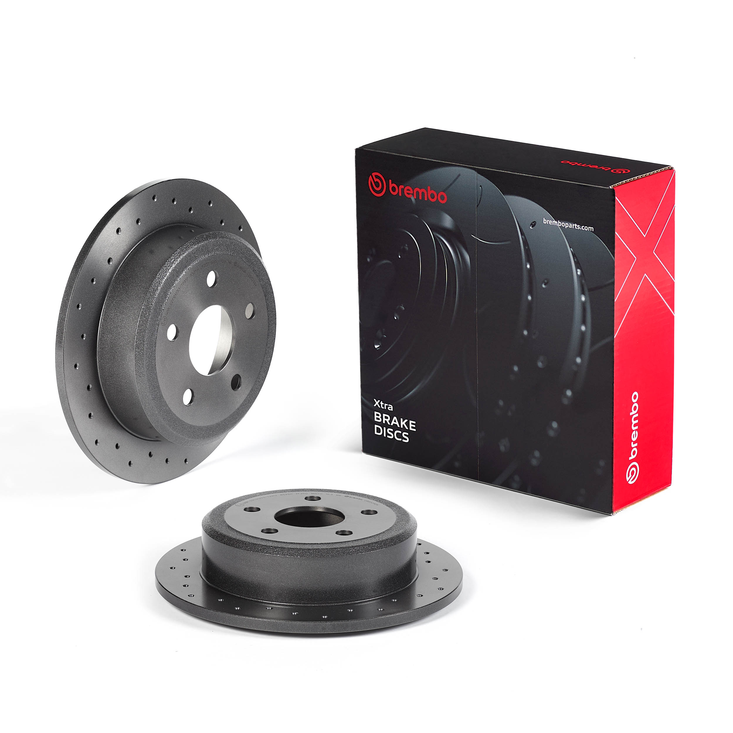 BREMBO Bremseskive 08.B529.2X perforeret 316mm 12mm for JEEP