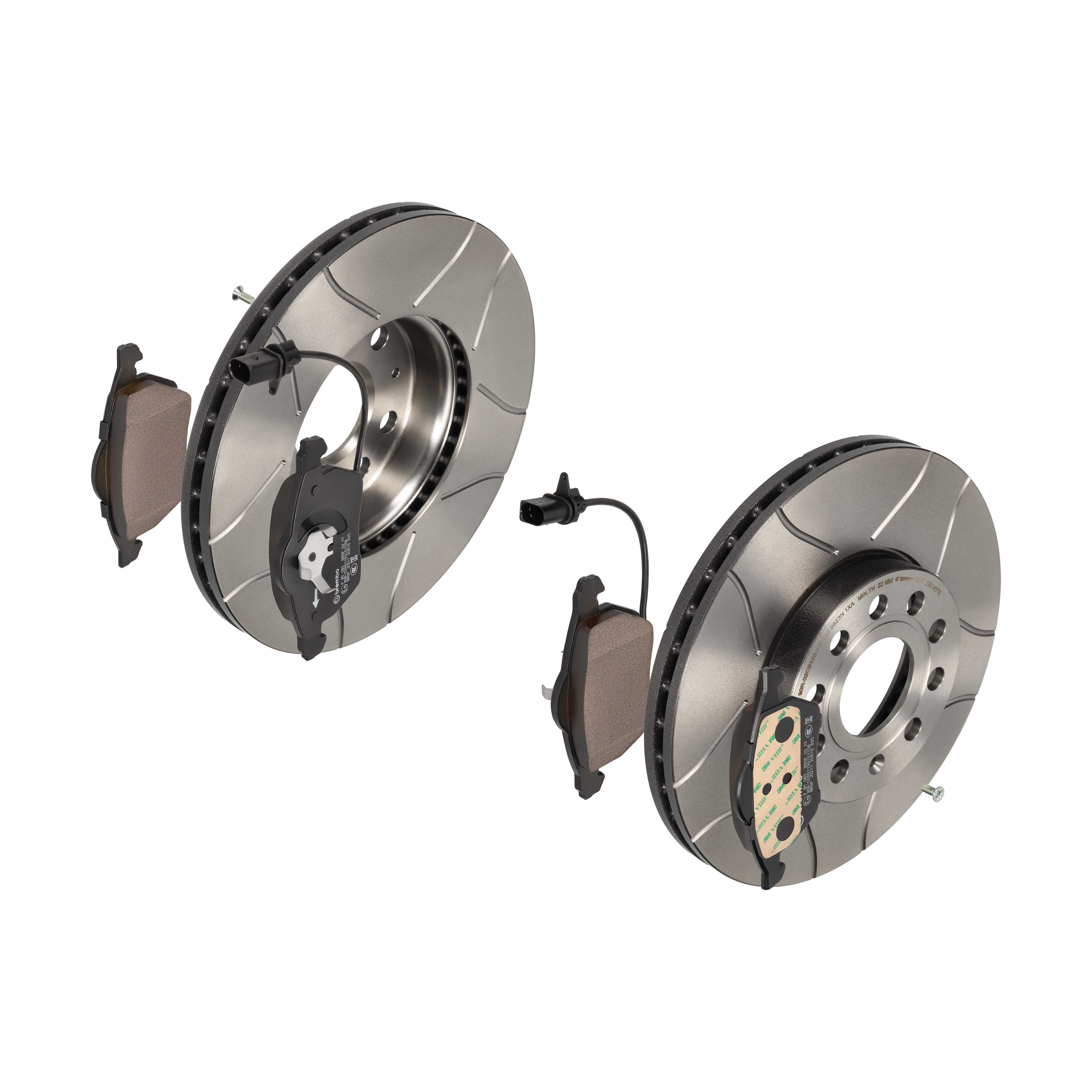 BREMBO Bremsesæt, skivebremser 142053621 foraksel lukket 288mm 25mm for AUDI SEAT SKODA VW SKODA (SVW) AUDI (FAW) VW (FAW)