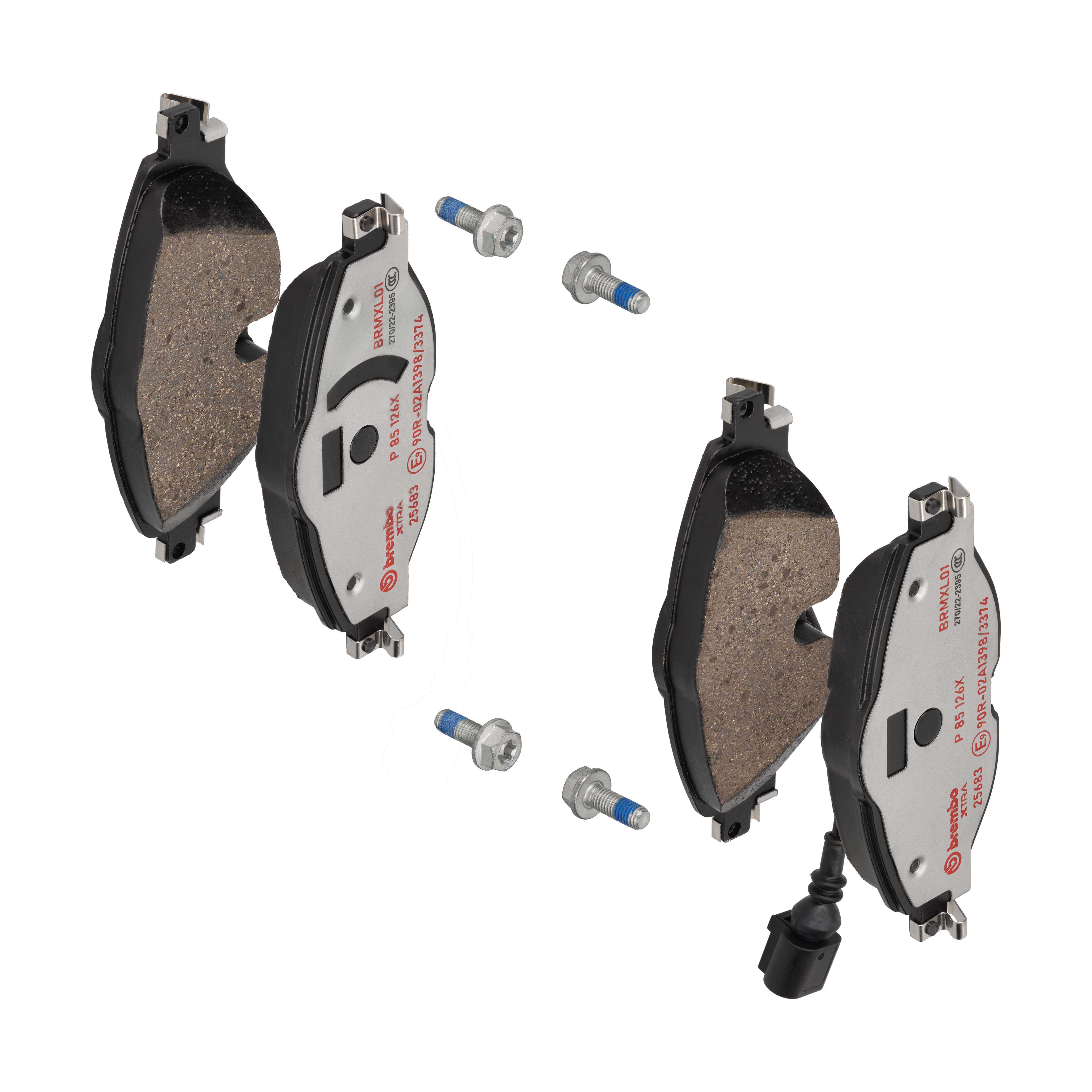 BREMBO Bremseklodser p85126x for SKODA VW VW (FAW) AUDI VW (SVW)