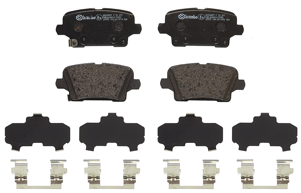 BREMBO Bremseklodser p59097 for CADILLAC VAUXHALL BUICK (SGM)