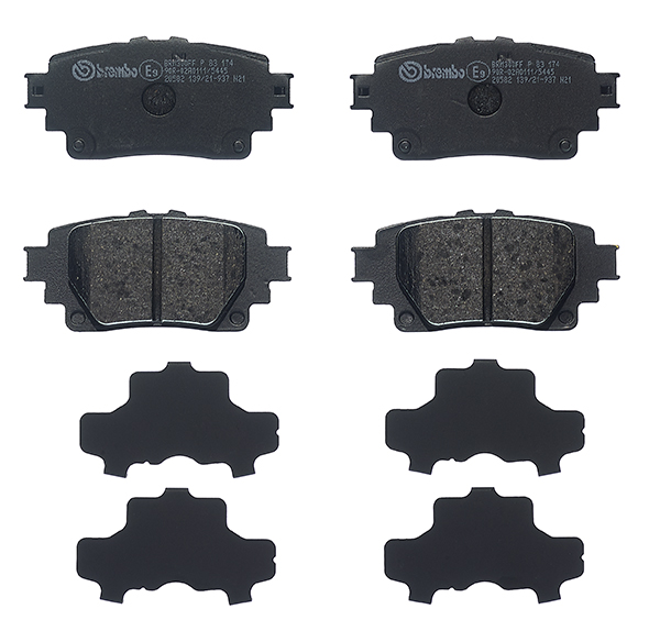 BREMBO Bremseklodser p83174 for SUZUKI TOYOTA LEXUS PERODUA TOYOTA (GAC)