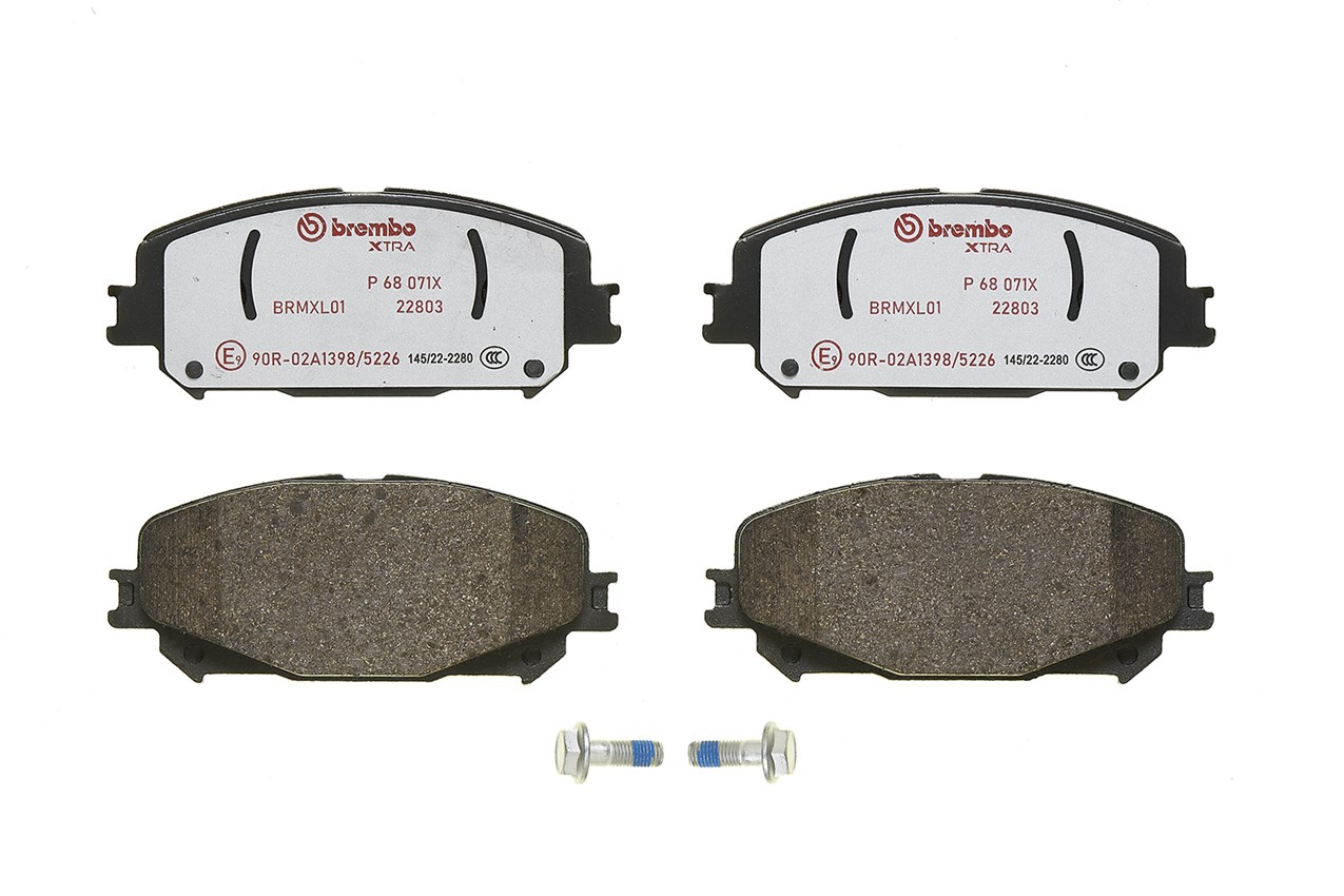 BREMBO Bremseklodser p68071x for MITSUBISHI RENAULT