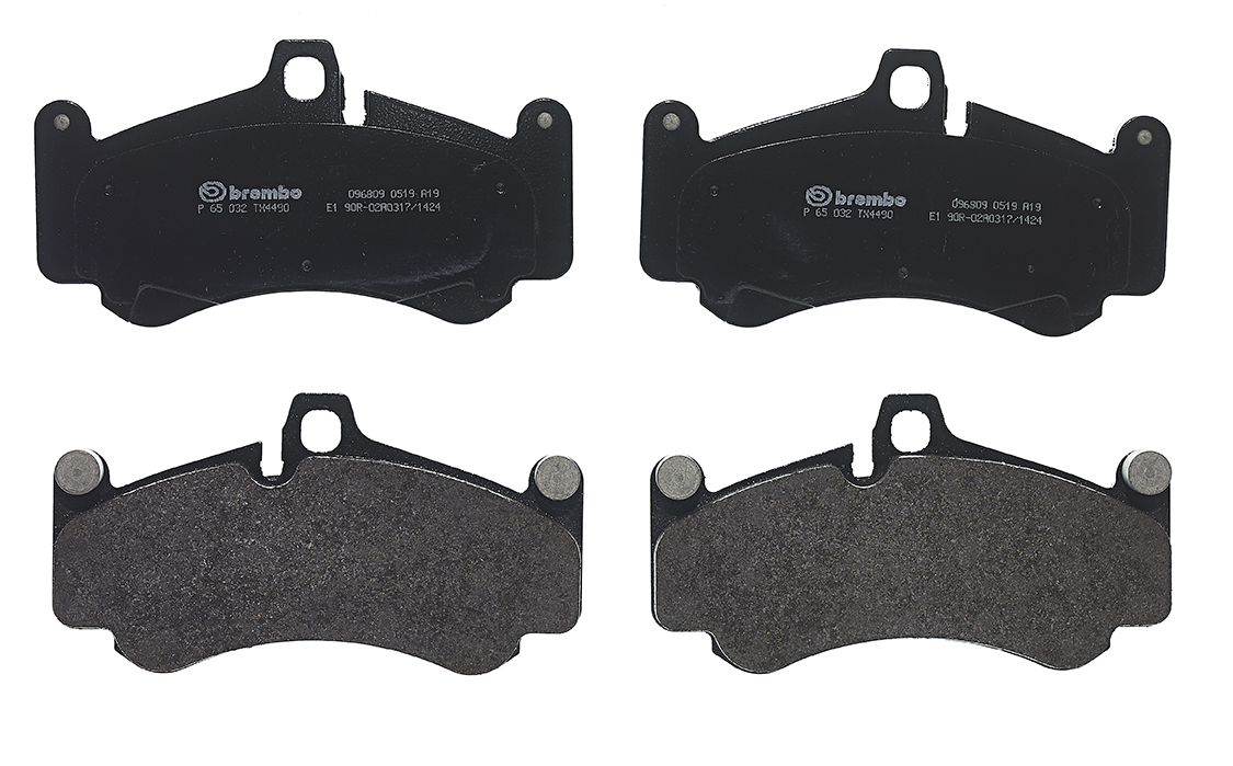 BREMBO Bremseklodssæt, parkeringsbremse p65032 for PORSCHE RAM