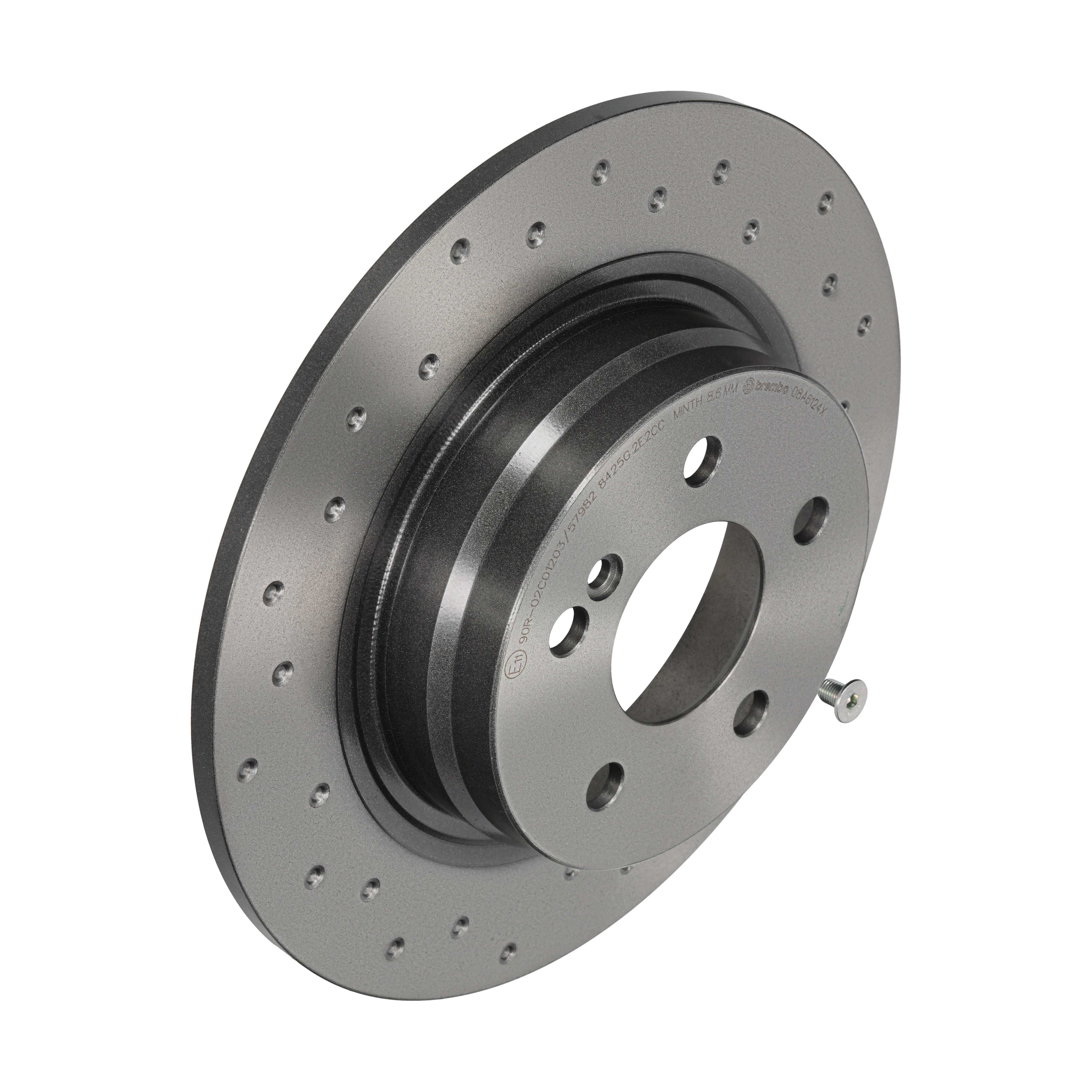 BREMBO Bremseskive 08.A612.4X perforeret 300mm 10mm for MERCEDES-BENZ MERCEDES-BENZ (BBDC)