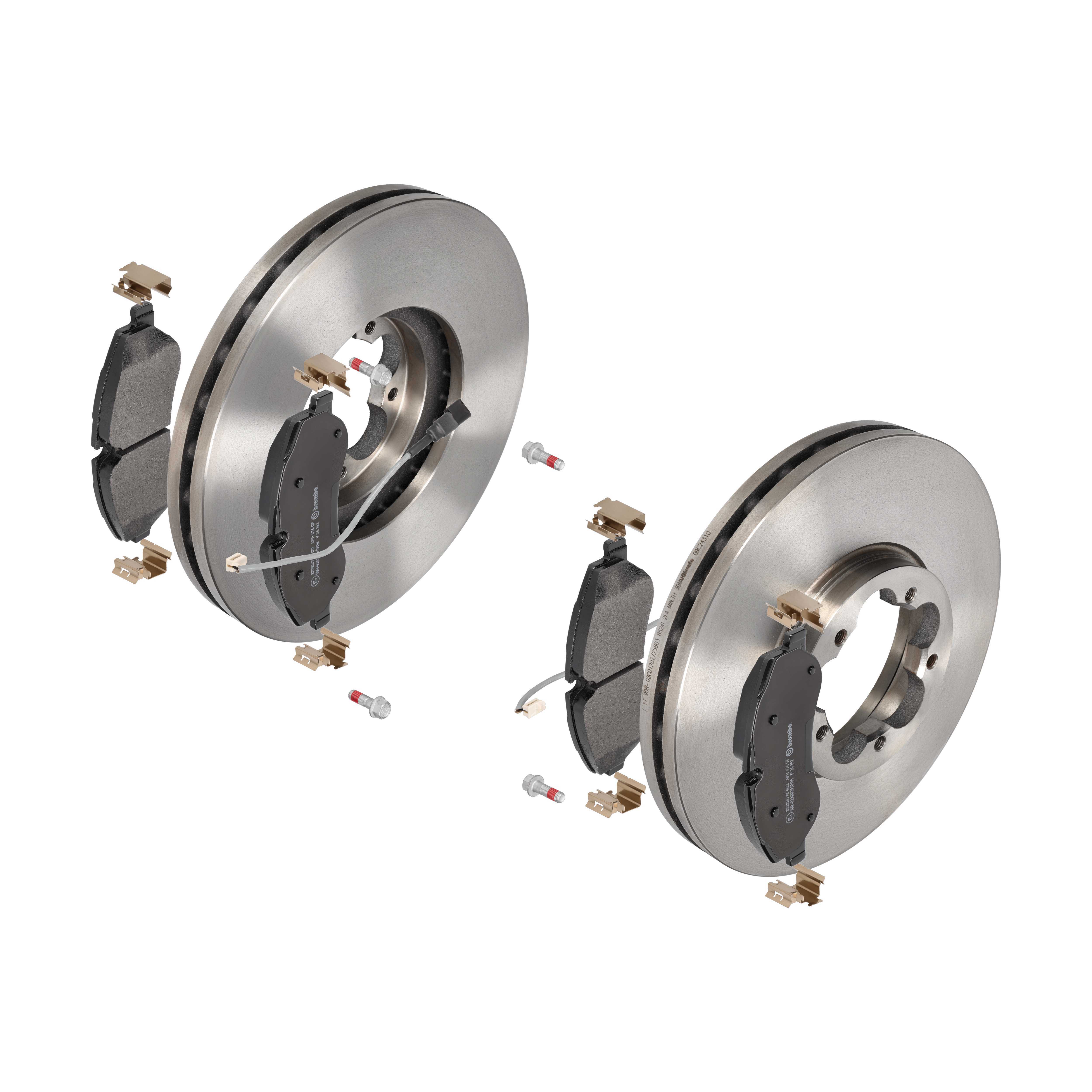 BREMBO Bremsesæt, skivebremser ijdtidel43 foraksel indvendig ventileret 308mm 33mm for FORD