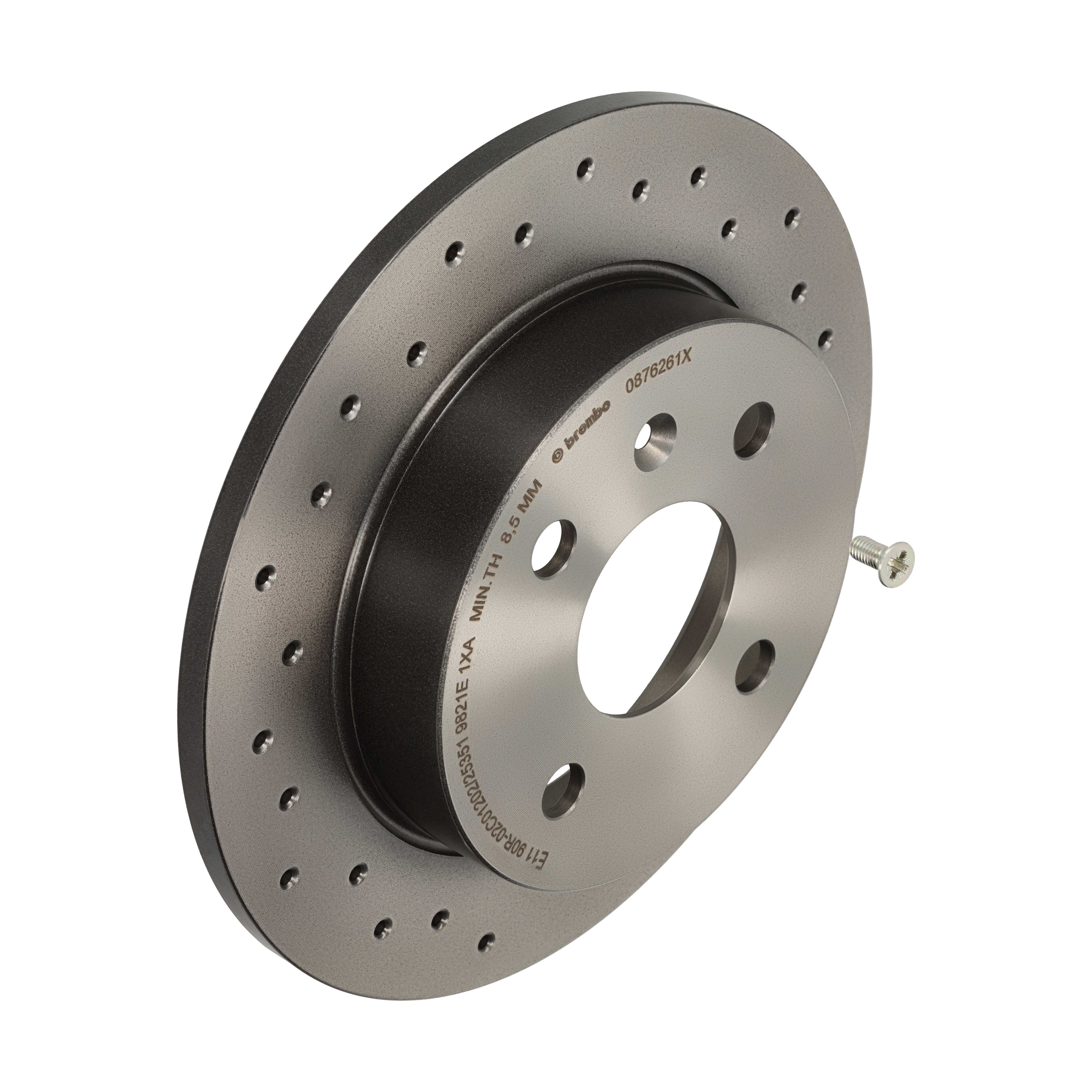 BREMBO Bremseskive 0876261x perforeret 240mm 10mm for OPEL VAUXHALL