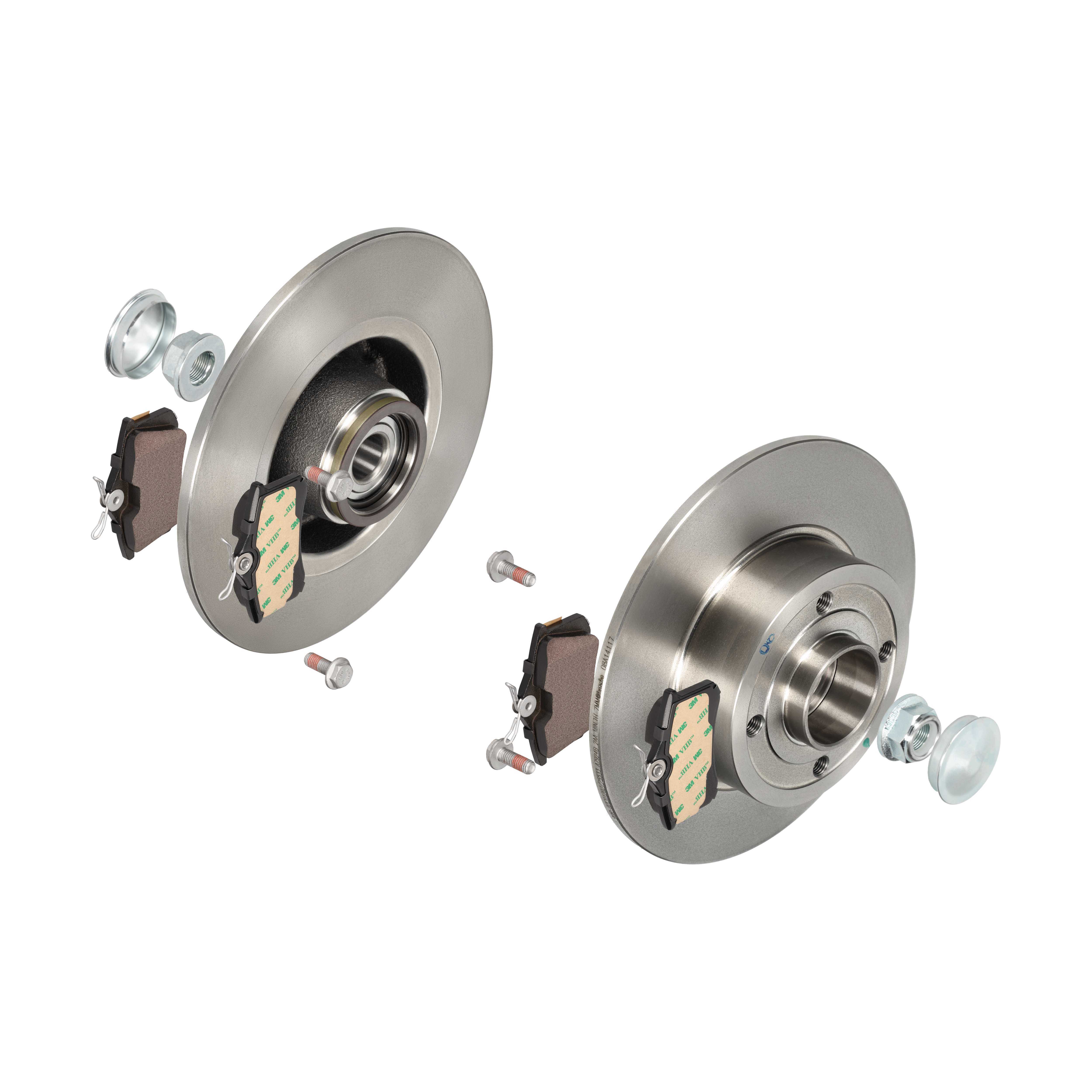BREMBO Bremsesæt, skivebremser 142053692 bagaksel fuld 240mm 8mm for VAUXHALL RENAULT PEUGEOT
