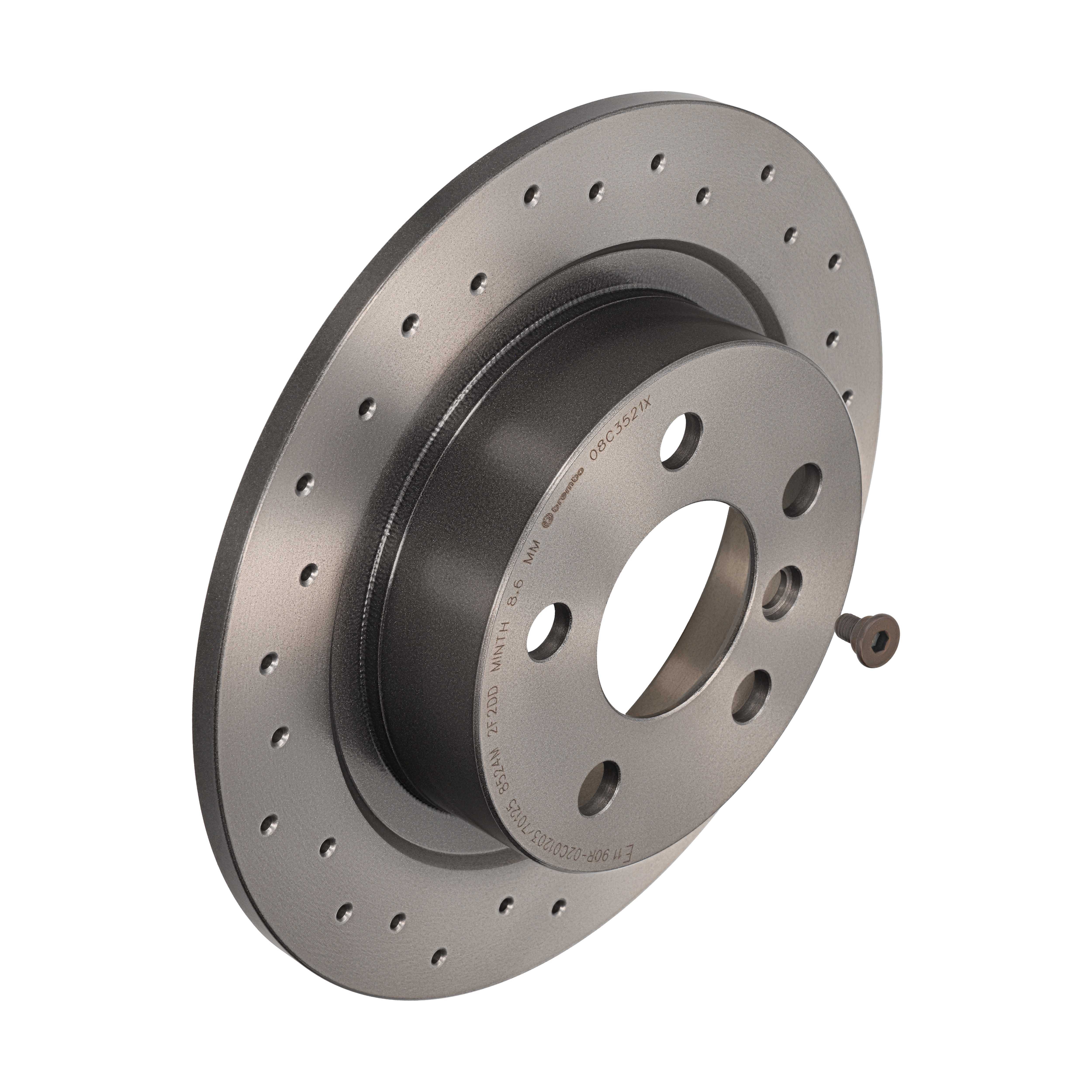 BREMBO Bremseskive 08c3521x perforeret 280mm 10mm for MINI BMW (BRILLIANCE)