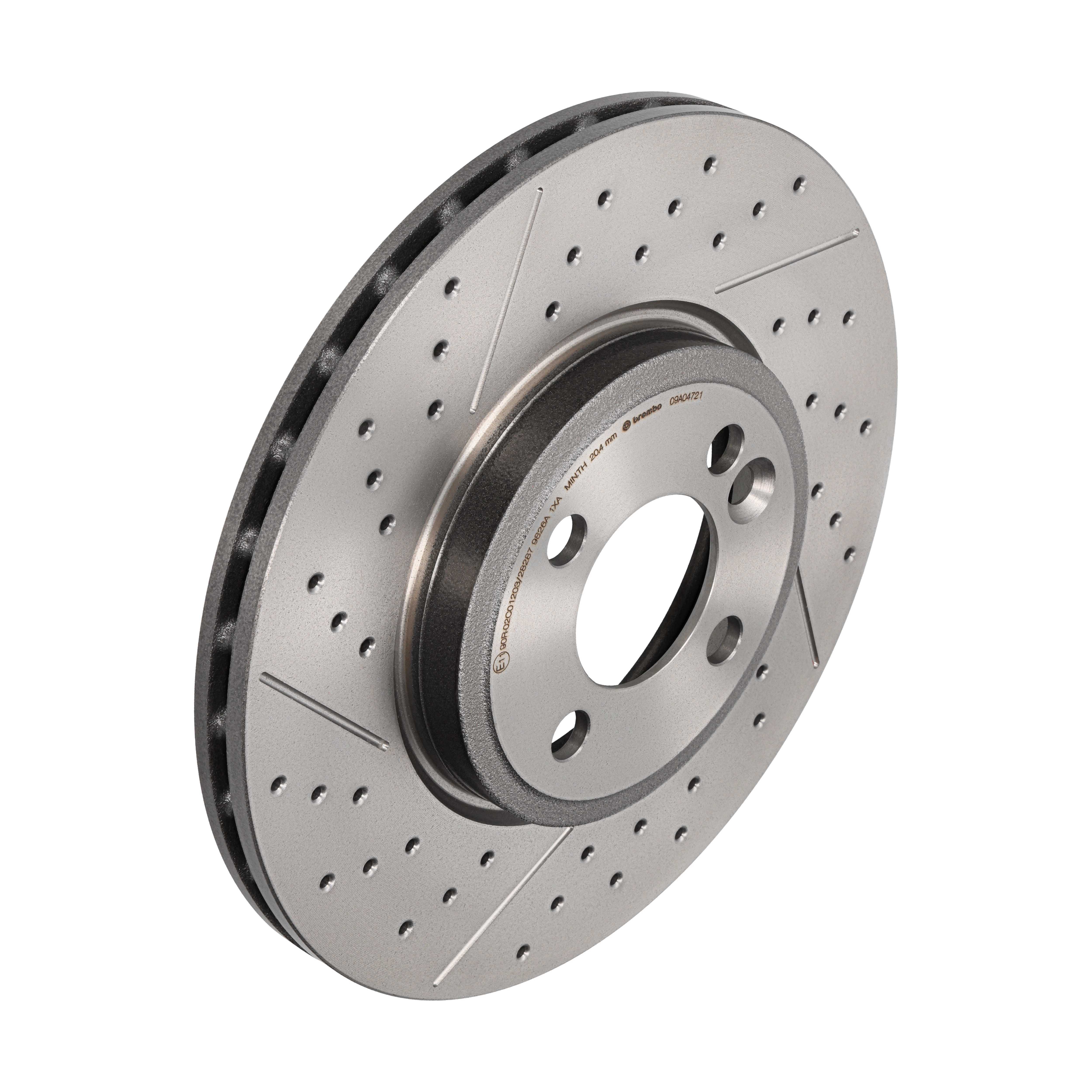 BREMBO Bremseskive 09a04721 lukket/perforeret 294mm 22mm for MINI