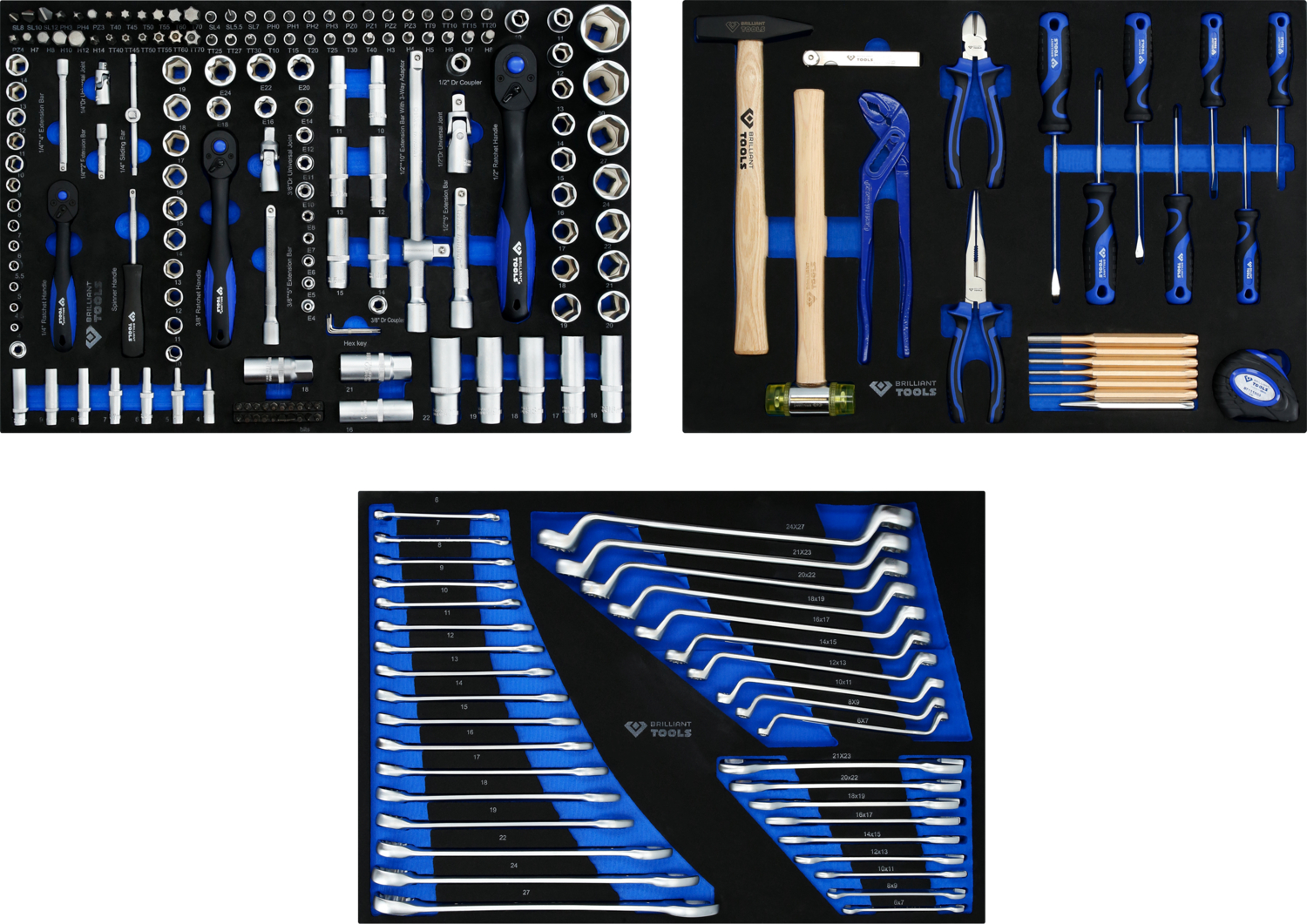 BRILLIANT TOOLS Værktøjssæt BT157248