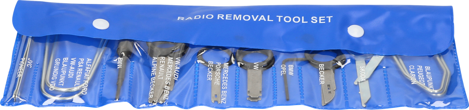 BRILLIANT TOOLS Monterings-/afmonteringsværktøj-sæt, radio bt511200