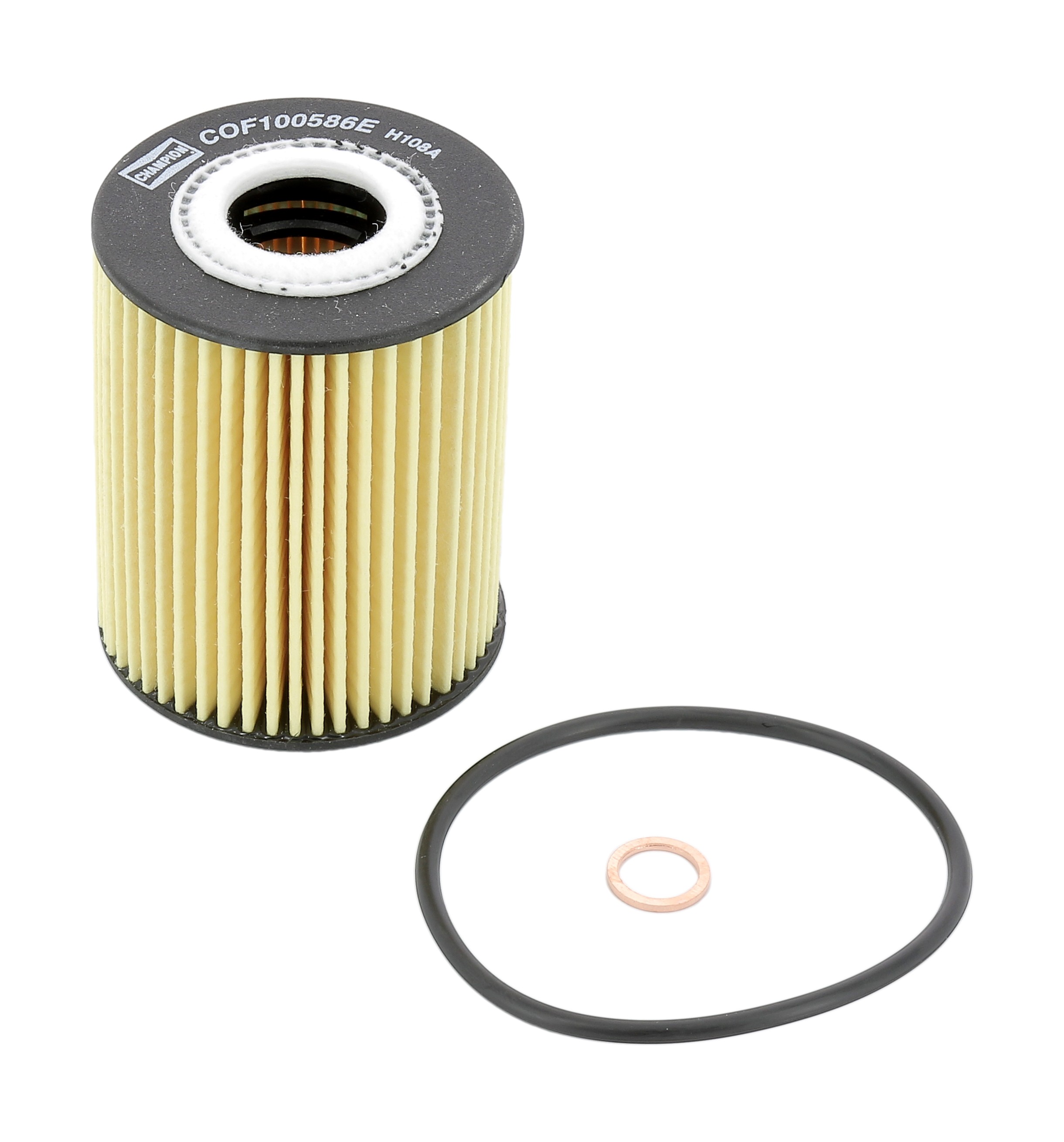 CHAMPION Oliefilter cof100586e Filterindsats supplementary_articlesupplementary_info_596|Tillægsartikel/Yderligere info.|med pakninger height_mm_209|H