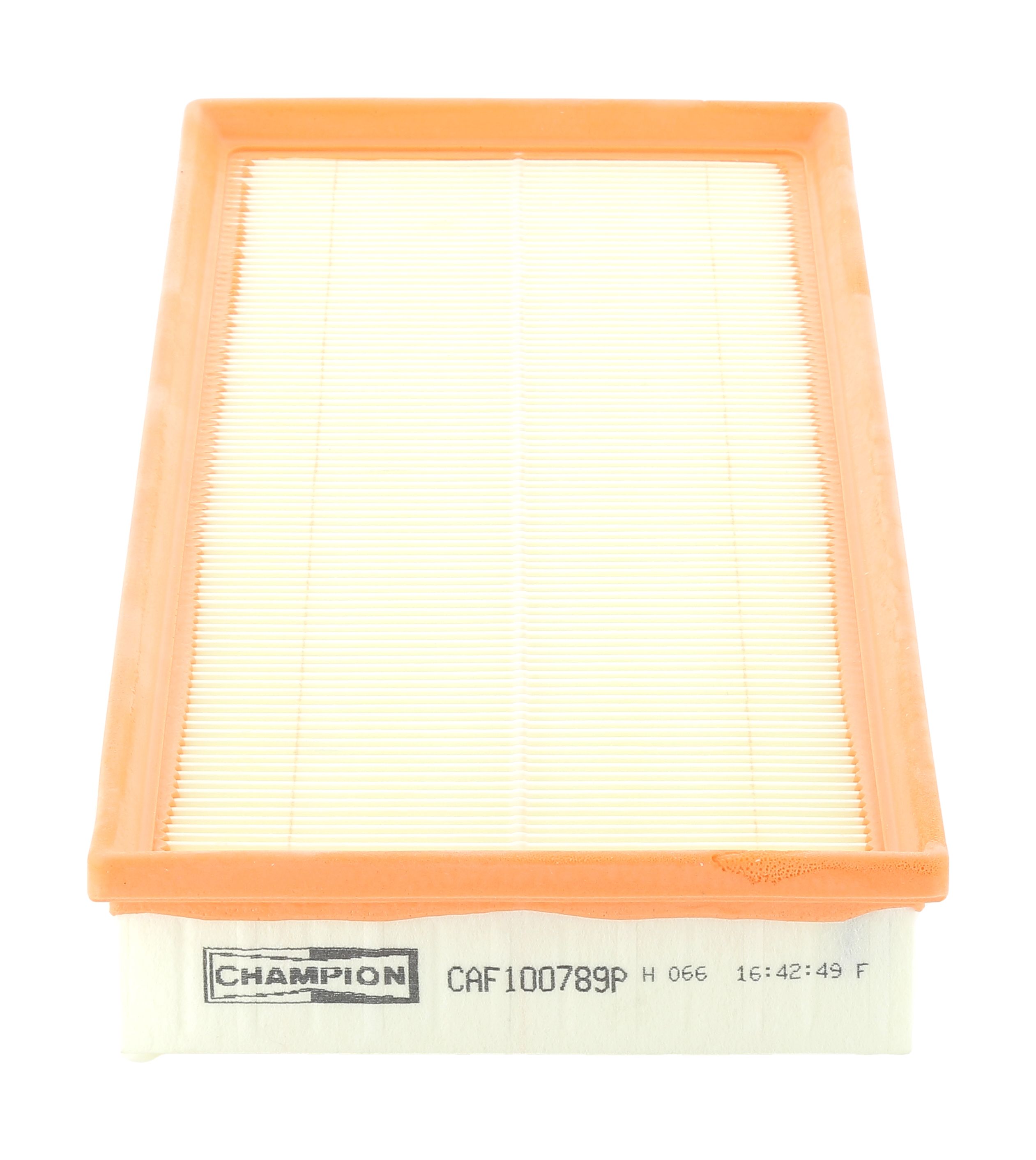 CHAMPION Luftfilter caf100789p Filterindsats length_mm_203|Længde [mm]|395 width_mm_206|Bredde [mm]|182 height_mm_209|Højde [mm]|46 packing_type_677|B