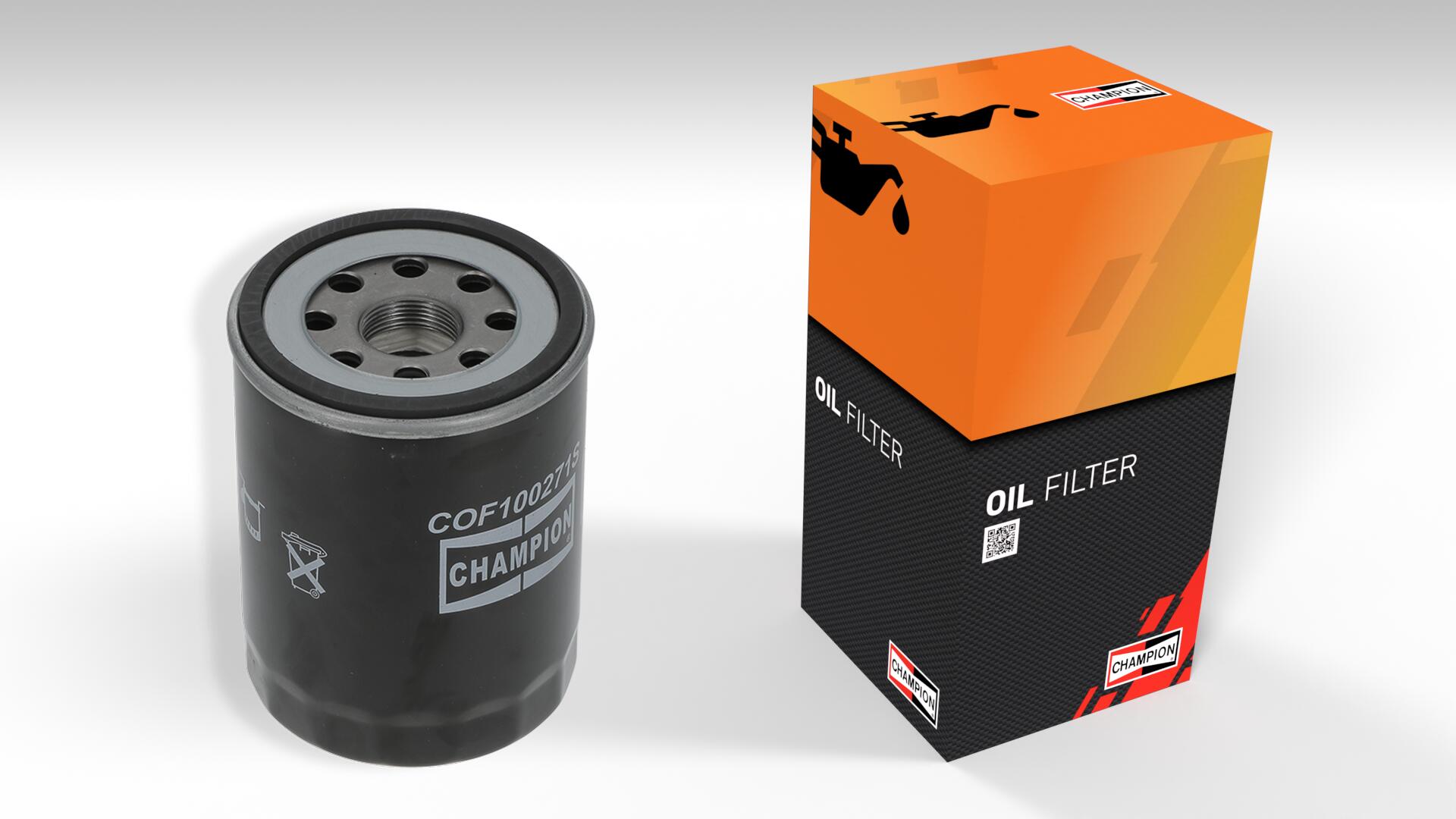 CHAMPION Oliefilter cof100271s Påskruet 122mm M26x1.5 for OPEL GENERAL MOTORS ISUZU DAIHATSU MAZDA MITSUBISHI SUZUKI MAHINDRA