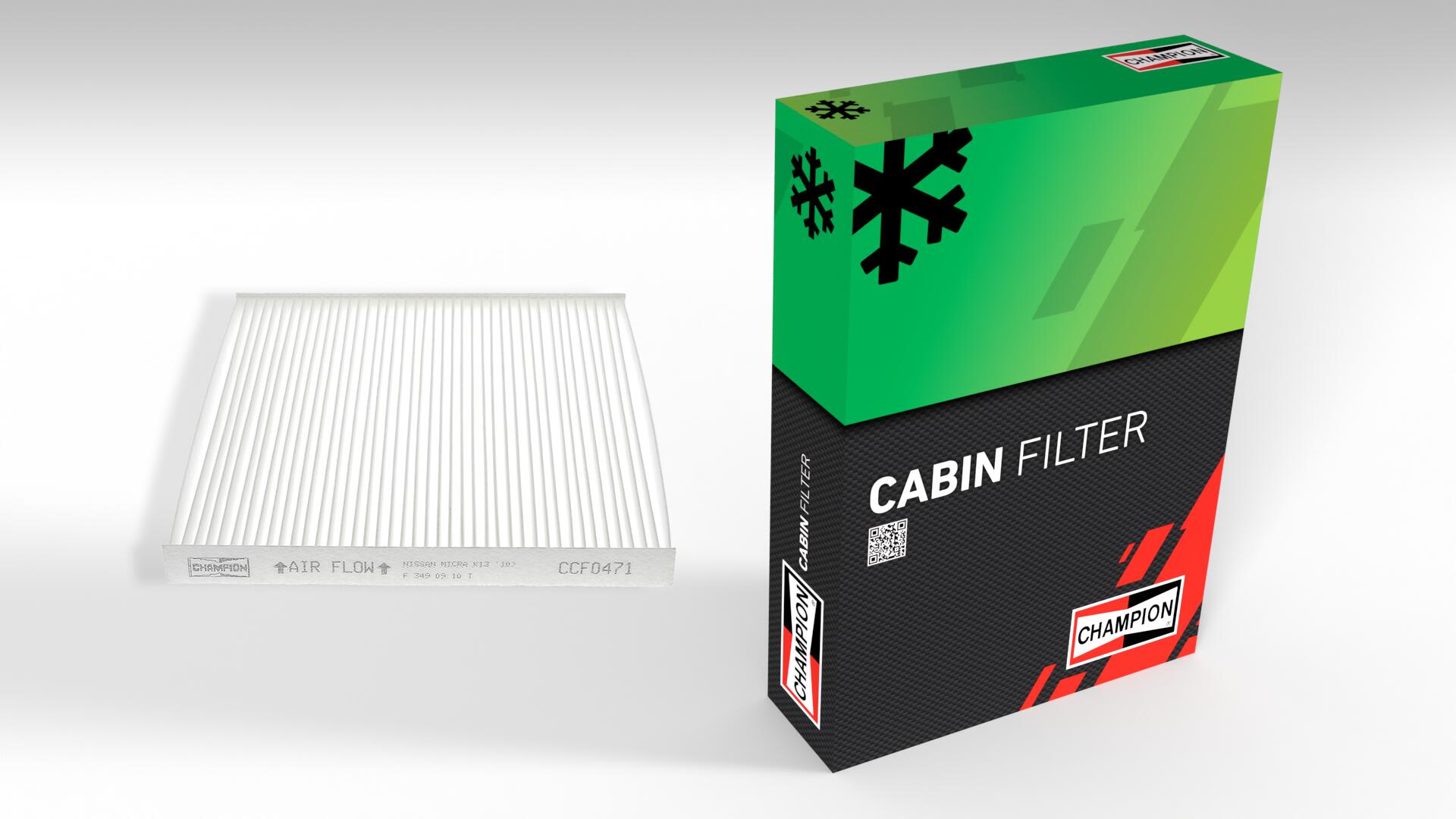 CHAMPION Kabineluftfilter ccf0471 for INFINITI NISSAN