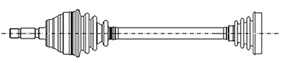 METELLI Drivaksel 171264 for VW