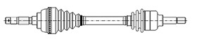 METELLI Drivaksel 170379