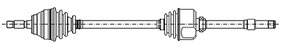 METELLI Drivaksel 170137