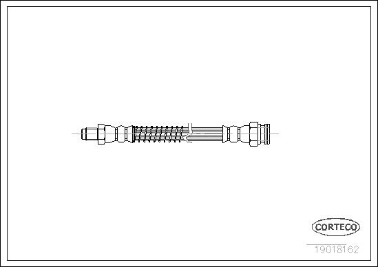 CORTECO Bremseslange 19018162 foraksel for PEUGEOT