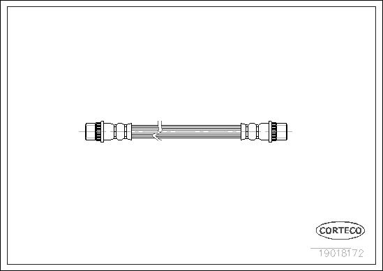 CORTECO Bremseslange 19018172 bagaksel for RENAULT