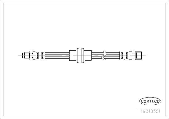 CORTECO Bremseslange 19018521 foraksel for VOLVO