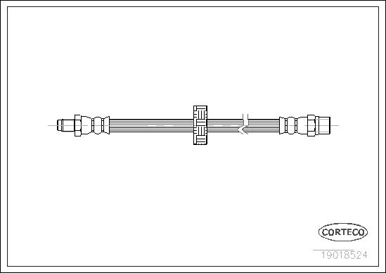 CORTECO Bremseslange 19018524 foraksel for VOLVO