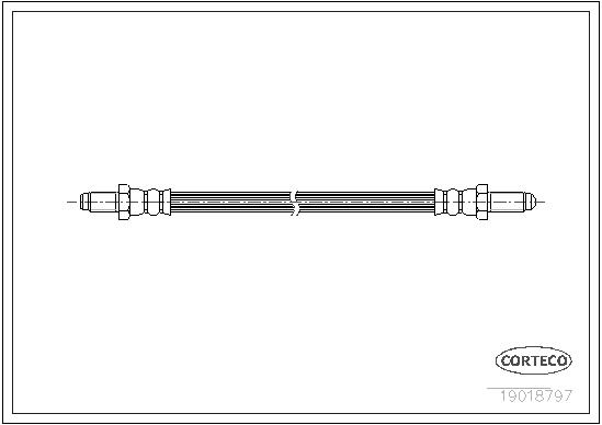 CORTECO Bremseslange 19018797 foraksel for SAAB