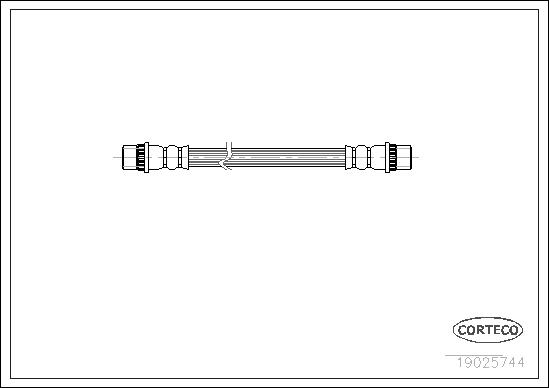 CORTECO Bremseslange 19025744 bagaksel for CITROËN RENAULT