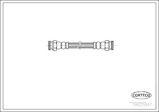 CORTECO Bremseslange 19025847 bagaksel for RENAULT
