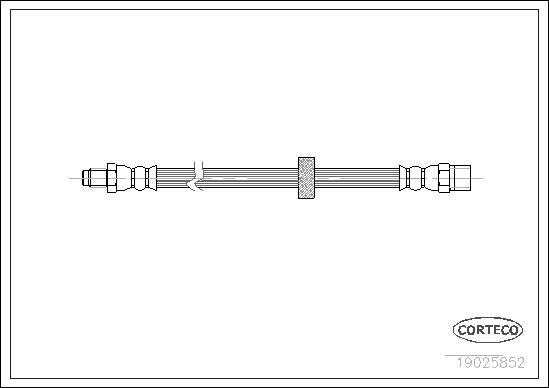 CORTECO Bremseslange 19025852 foraksel for VOLVO