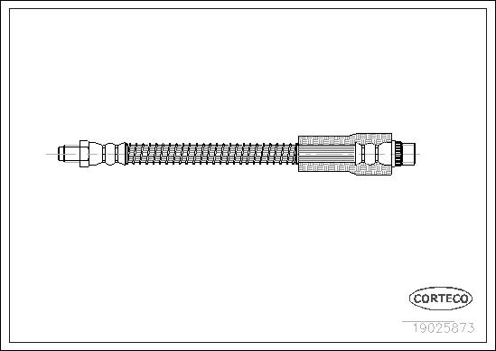 CORTECO Bremseslange 19025873 foraksel for PEUGEOT