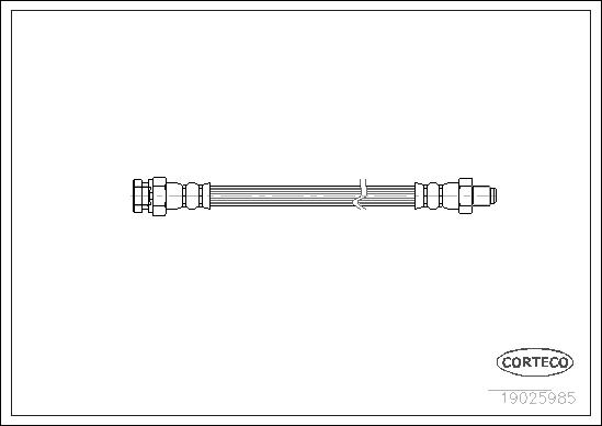 CORTECO Bremseslange 19025985 foraksel for MITSUBISHI