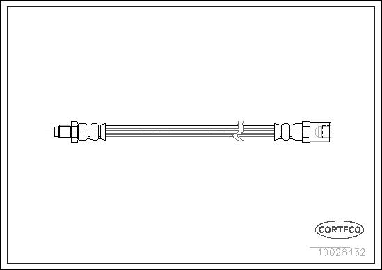 CORTECO Bremseslange 19026432 foraksel for IVECO