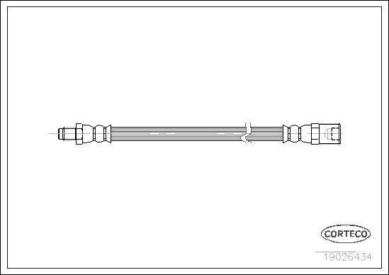 CORTECO 19026434 foraksel for IVECO