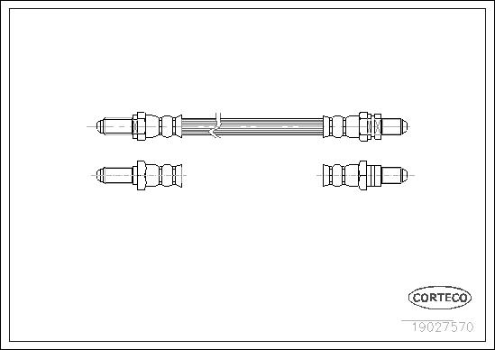CORTECO Bremseslange 19027570 for FORD