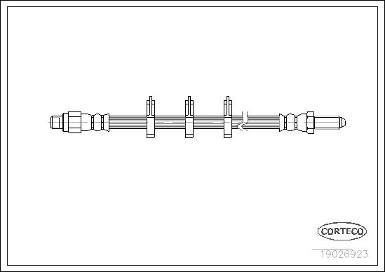 CORTECO 19026923 foraksel for IVECO