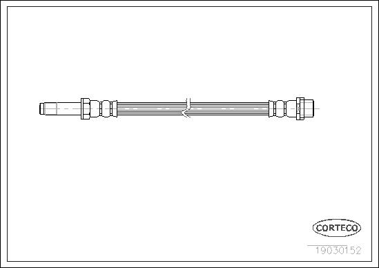 CORTECO Bremseslange 19030152 foraksel for MERCEDES-BENZ
