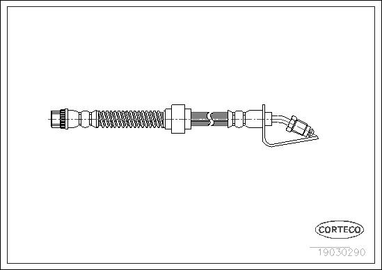 CORTECO Bremseslange 19030290 foraksel for VAUXHALL RENAULT
