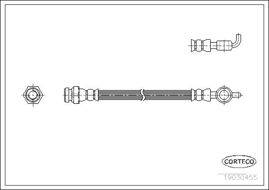 CORTECO 19030455 foraksel for MAZDA