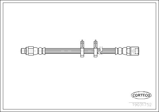 CORTECO Bremseslange 19031752 foraksel for IVECO