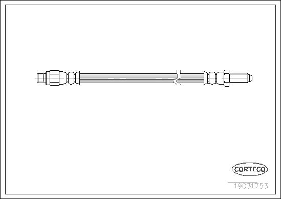CORTECO Bremseslange 19031753 foraksel for IVECO