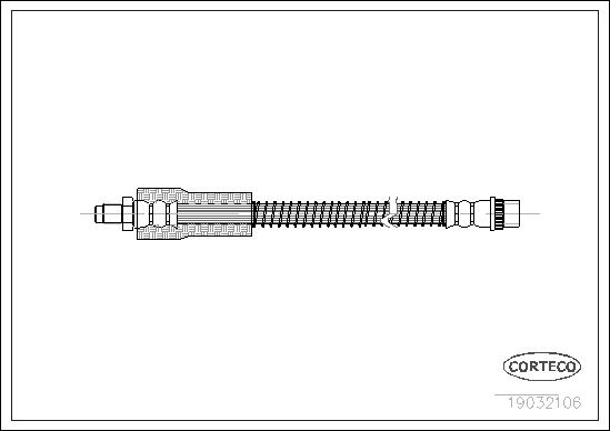 CORTECO Bremseslange 19032106 foraksel for RENAULT