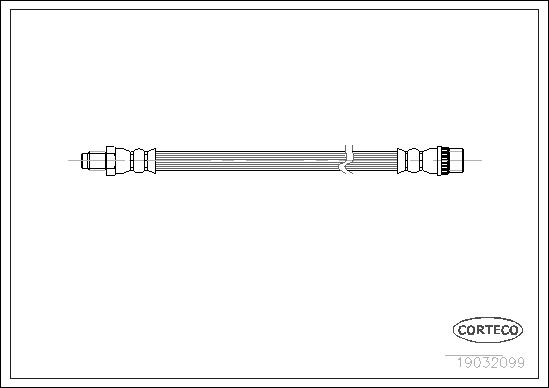 CORTECO Bremseslange 19032099 foraksel for RENAULT