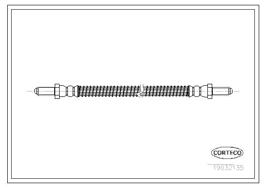 CORTECO Bremseslange 19032135 foraksel for FORD