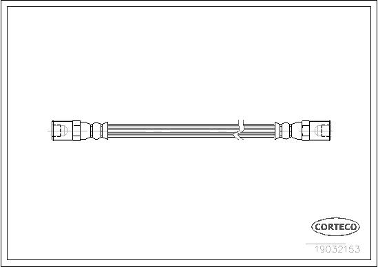 CORTECO Bremseslange 19032153 foraksel for IVECO