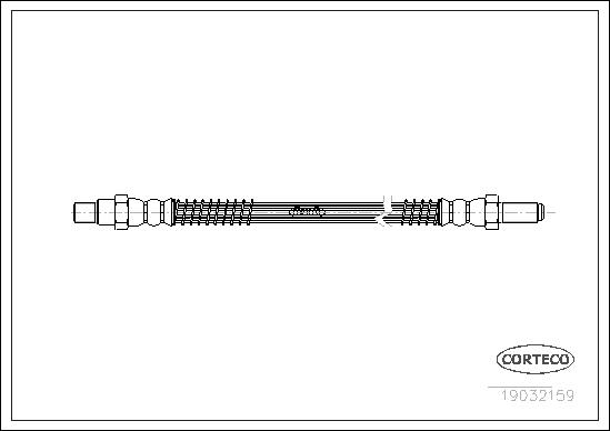 CORTECO Bremseslange 19032159 foraksel for TRIUMPH