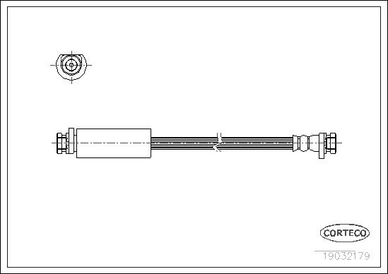 CORTECO Bremseslange 19032179 foraksel for ROVER